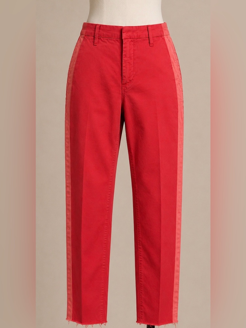 MOTHER “The Shaker Prep Fray” Cropped Denim Pants